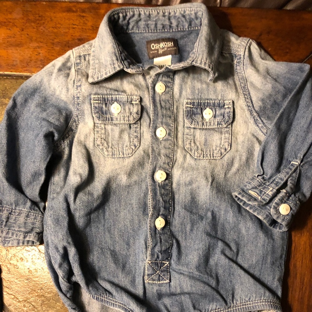 Denim Long Sleeve Onesie